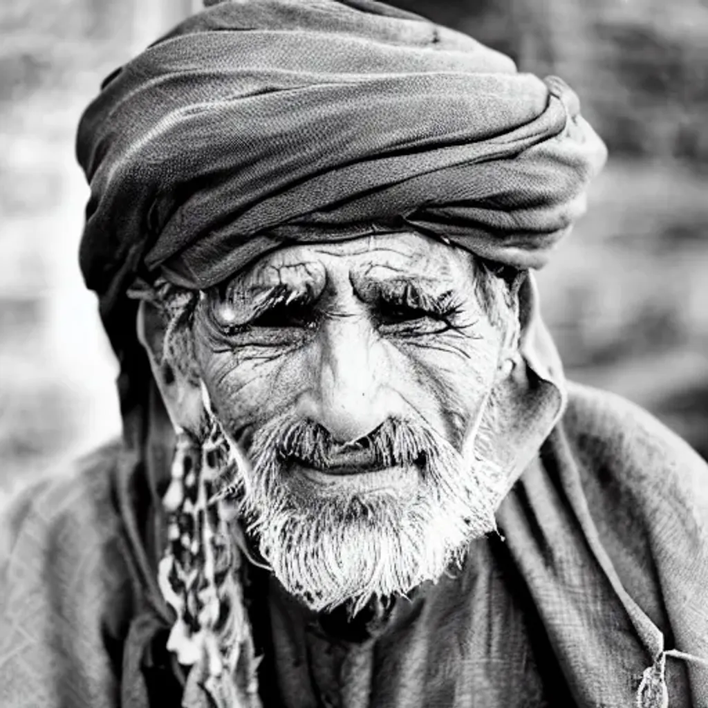 Old arab man openart