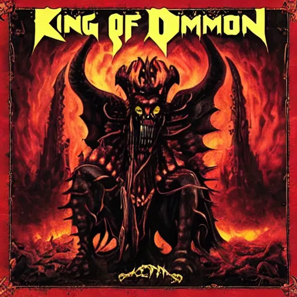 King of the demon Heavy metal album cover | OpenArt