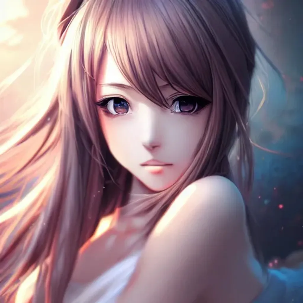 Cute Anime Girl Wallpaper Hyper Realistic and Intricate · Creative