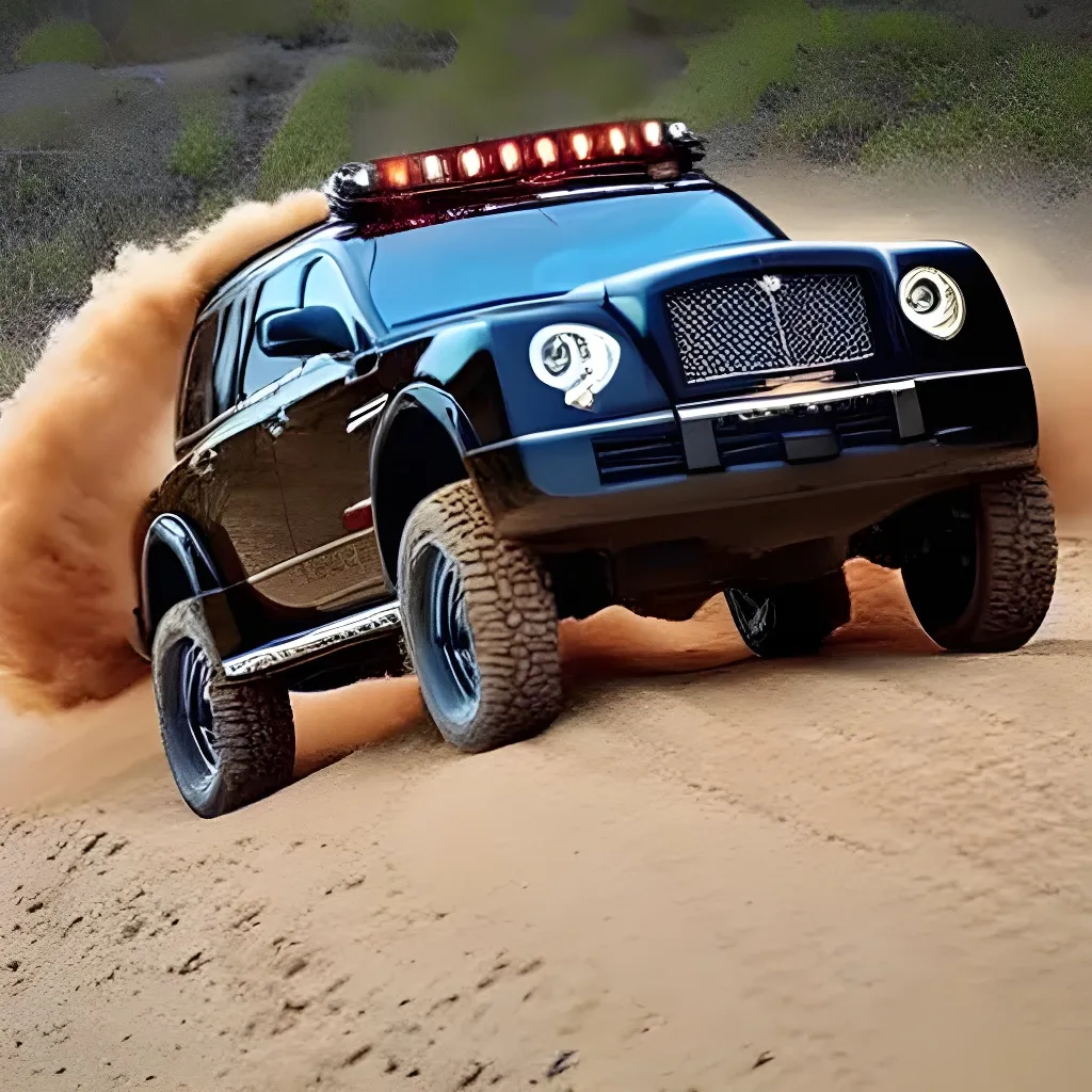 Prompt: 6 wheel Bently Offroad