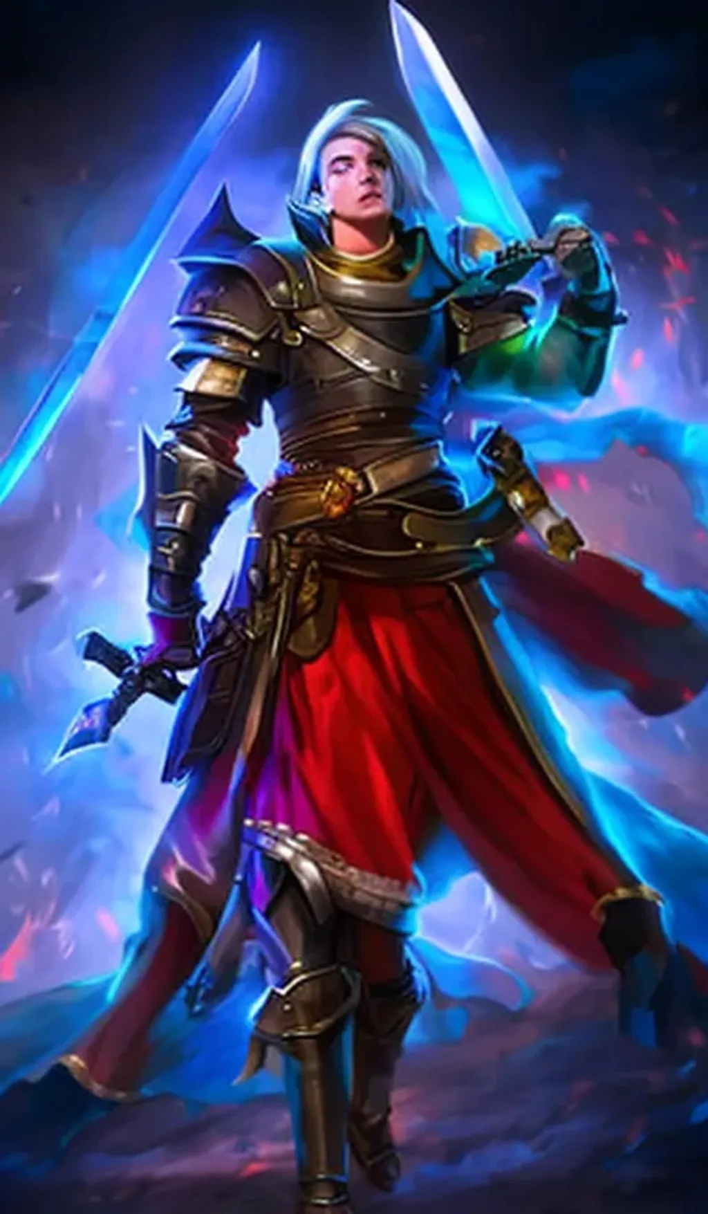 Prompt: smirking young man dnd bard with sword, trending on arstation, splash art, unreal engine, hdr, vivid colors