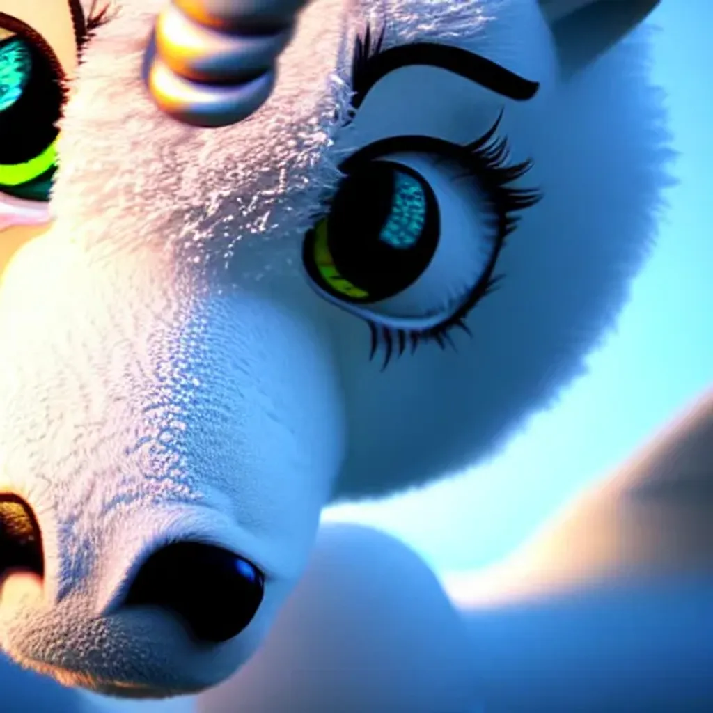 Prompt: 3d fluffy {unicorn}, closeup cute and adorable, cute big circular reflective eyes, long fuzzy fur, Pixar render, unreal engine cinematic smooth, intricate detail, cinematic