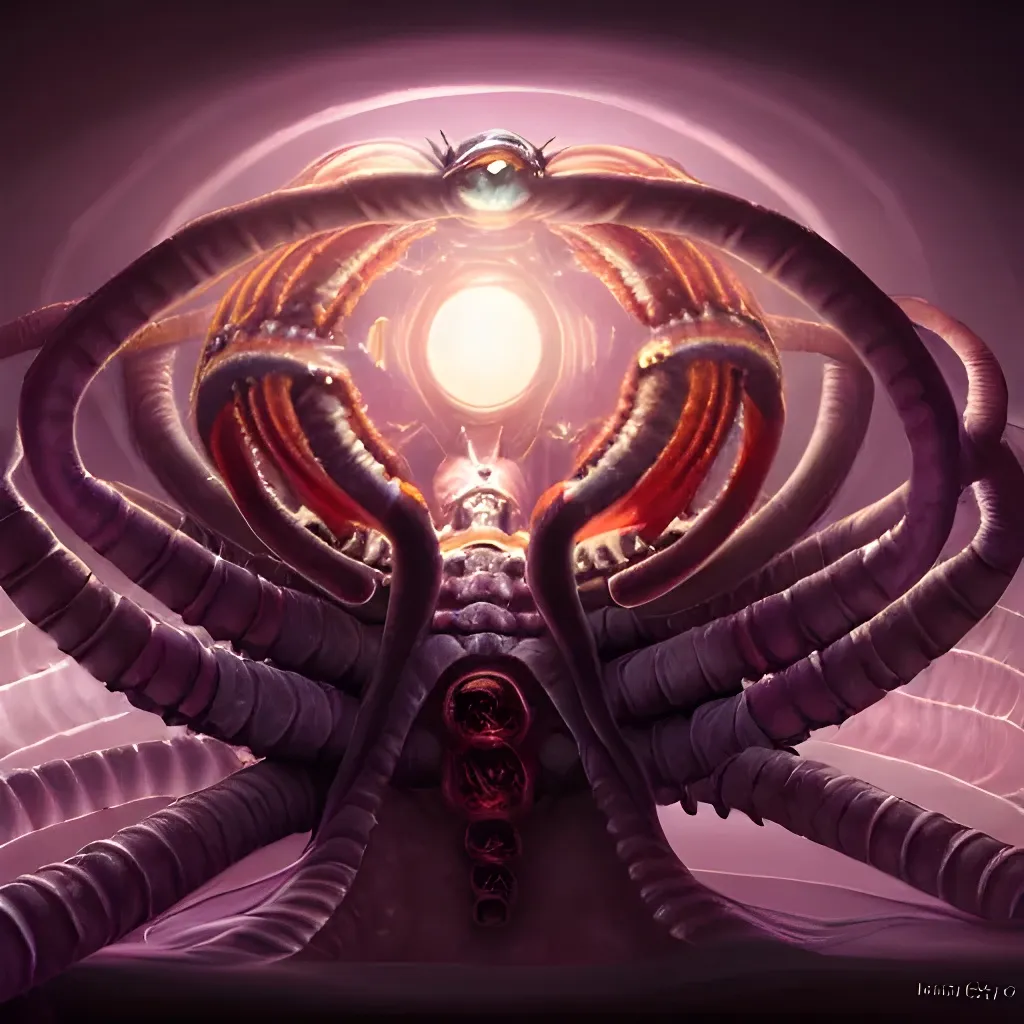 Prompt: fantasy art phyrexian mother matron queen, mechanical womb hive, hd 4k
