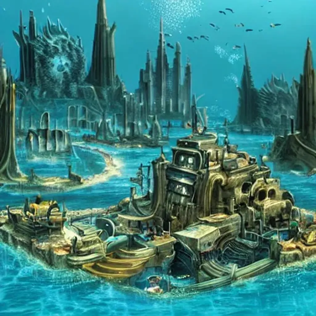 Underwater city openart