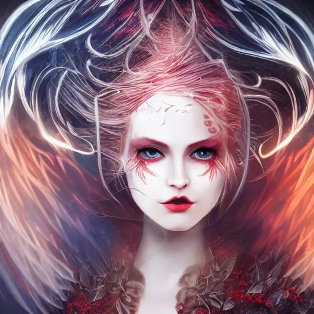 highly detailed beautiful female demon, beautiful bl... | OpenArt