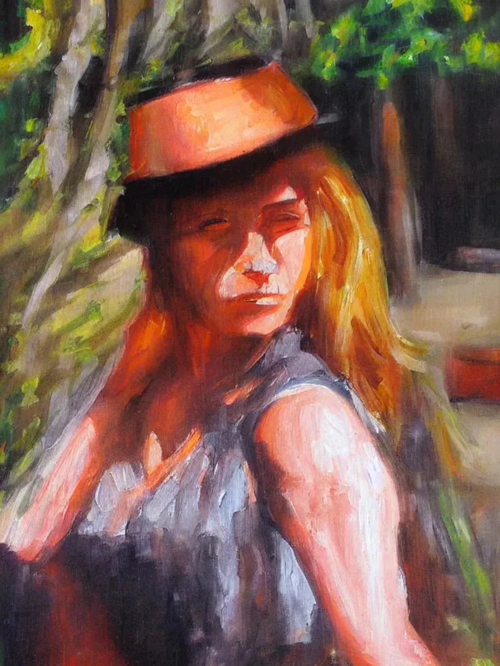 woman painting oil detailed | OpenArt