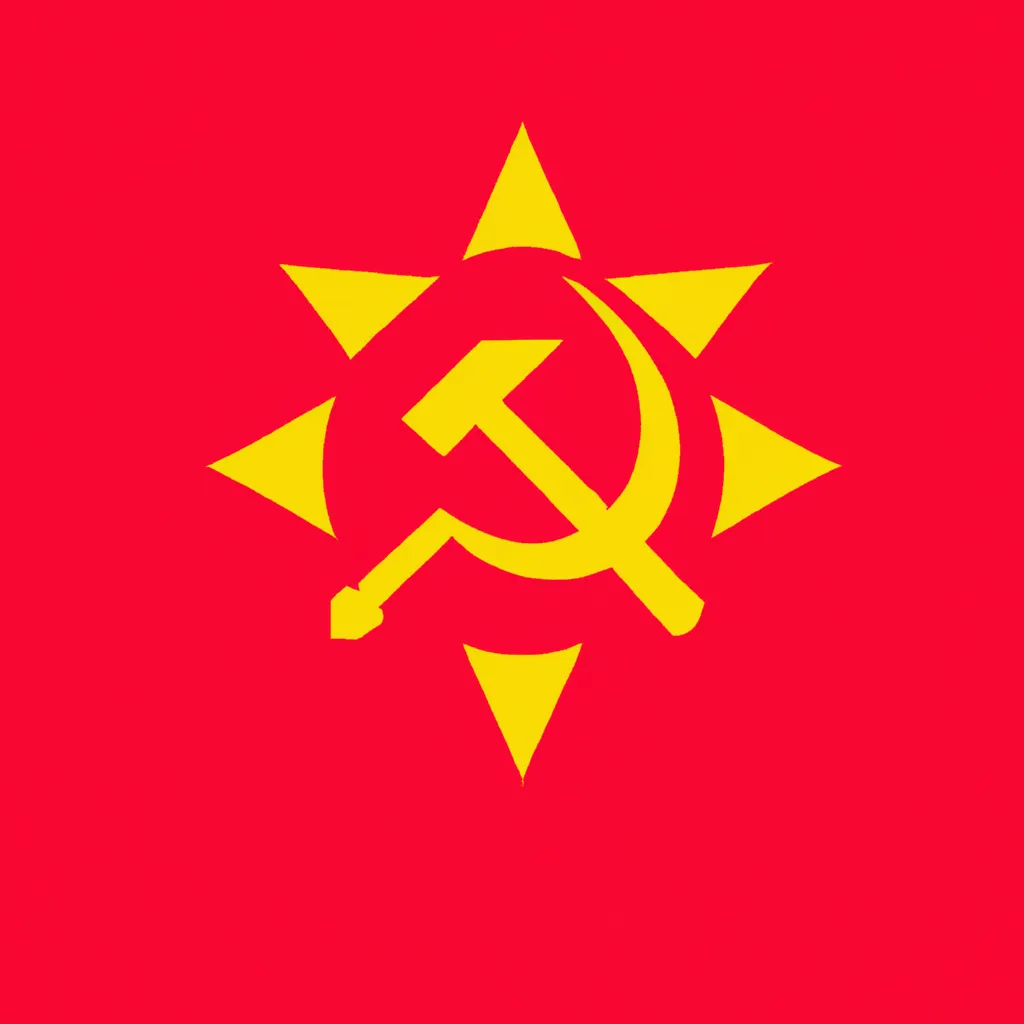 Prompt: flag of the united kingdom if it was a soviet colony
