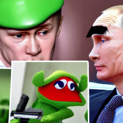 Putin as Kermit the frog | OpenArt