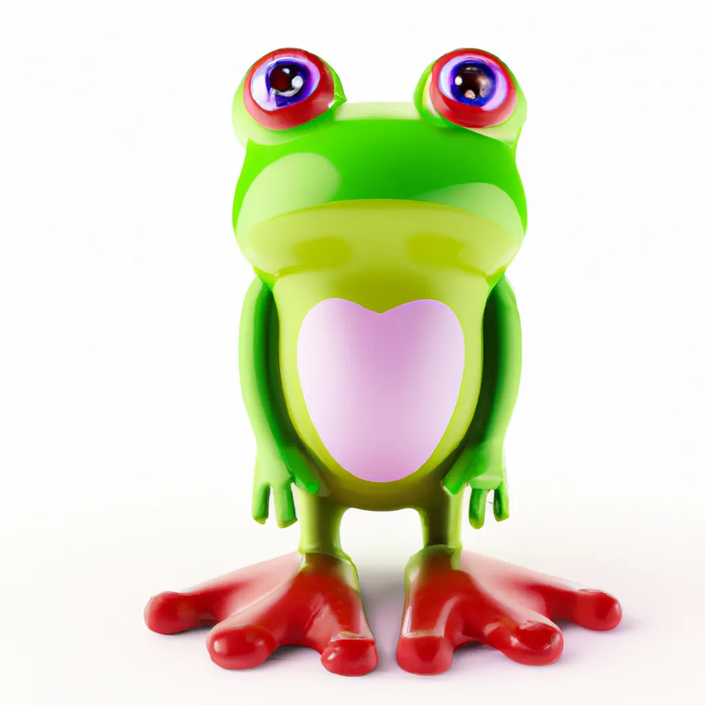 Prompt: 3D Render of Frog by sanrio