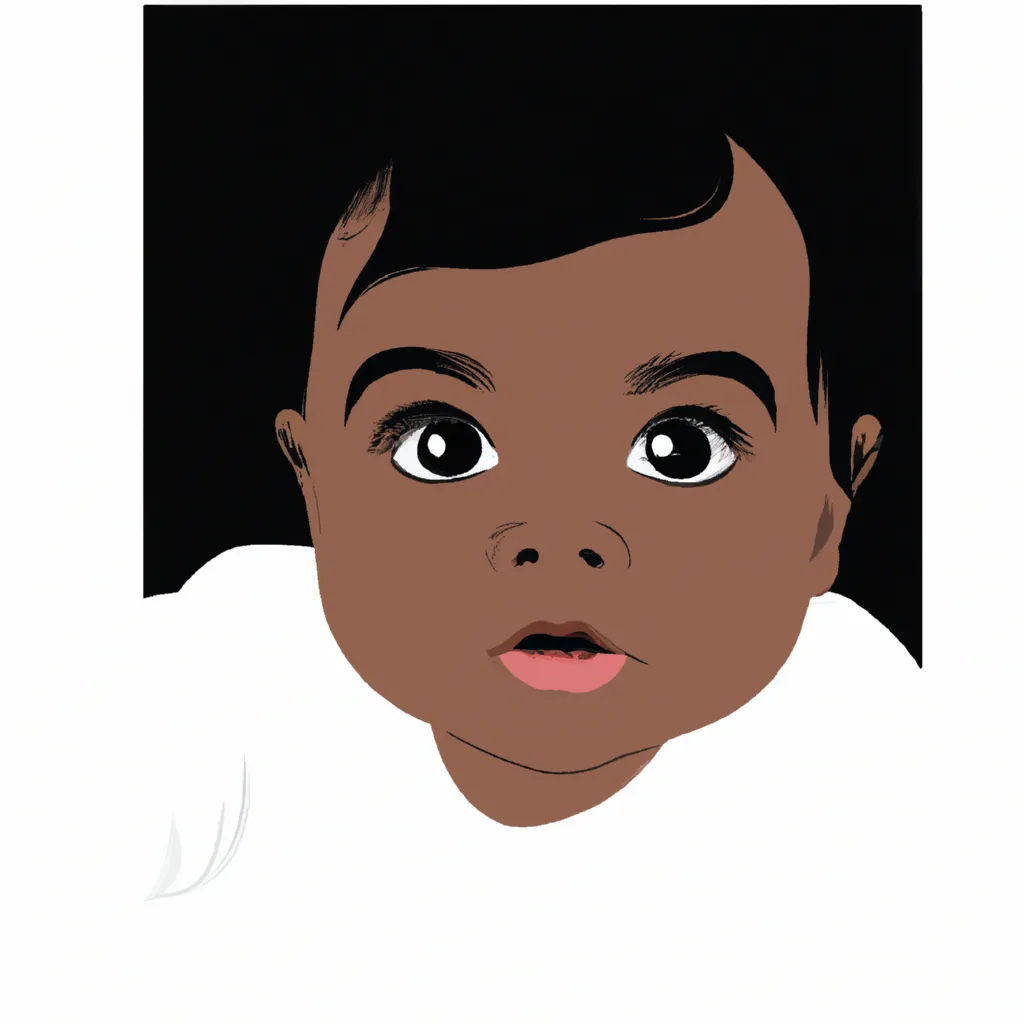 black baby boy drawing