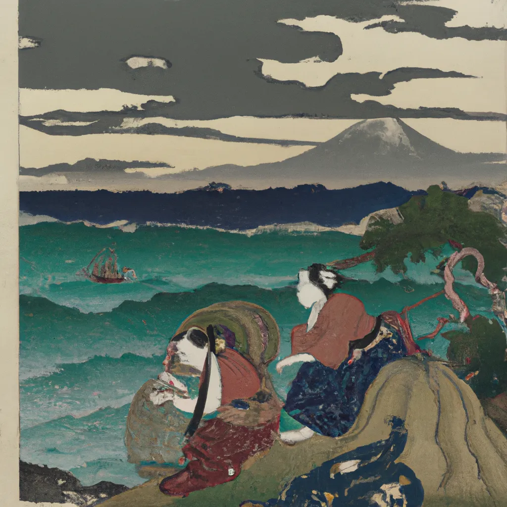 Prompt: a beutiful painting by Katsushika Hokusai