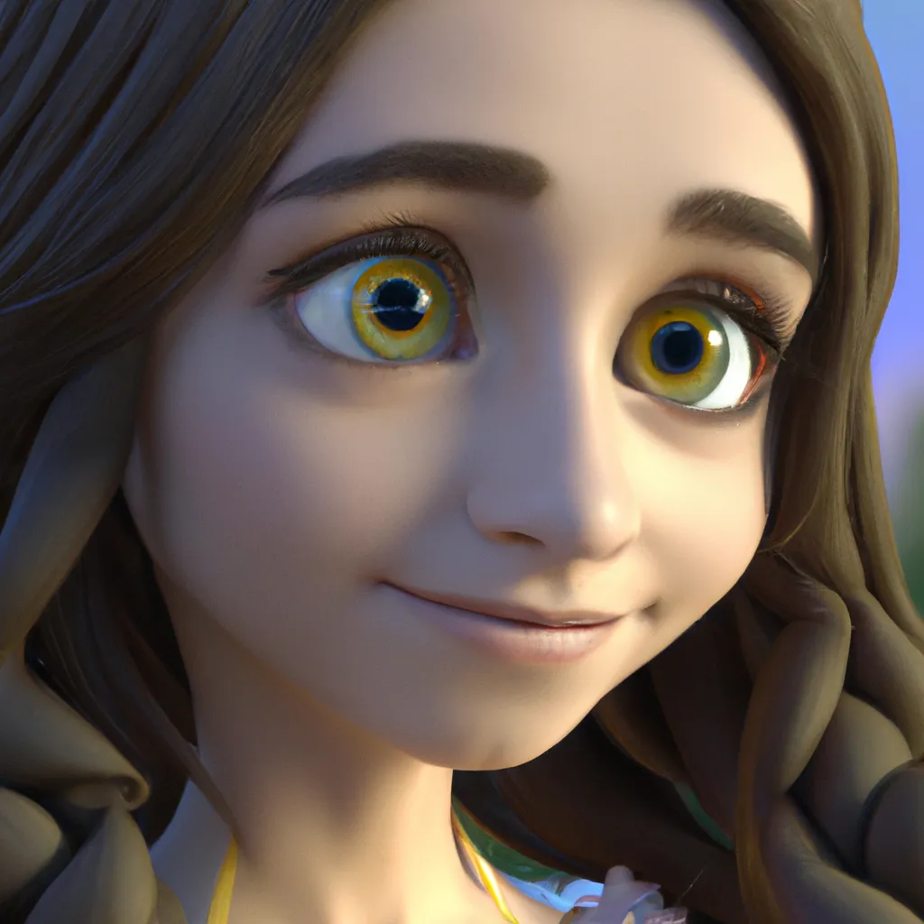 Prompt: A cute damsel dreamy  as Rapunzel in a neverending story in pixar style, extreme closeup  , big charming eyes , super realistic, super detail, luscious, elegant, gorgeous, Unreal Engine, octane render,  8K, VRAY super realistic 3D 