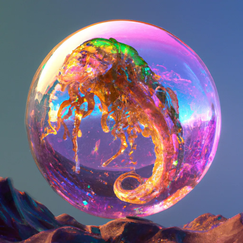 Prompt: Humongous Jellyfish as a Dragon on a crystal planet, luminescent, cinematic, extremely detailed, smooth, cute 4d rendered, trending in artstation