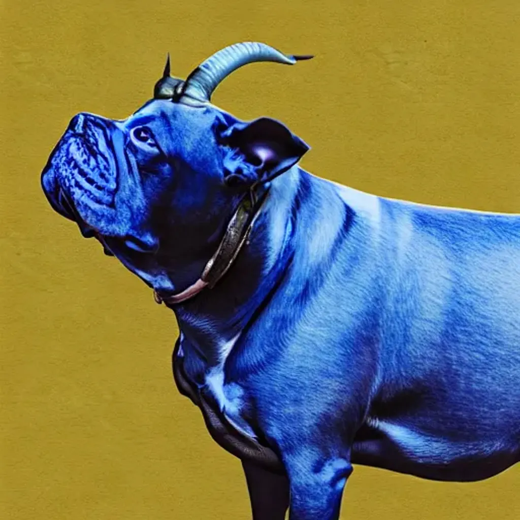 Prompt: Blue Bull Dog