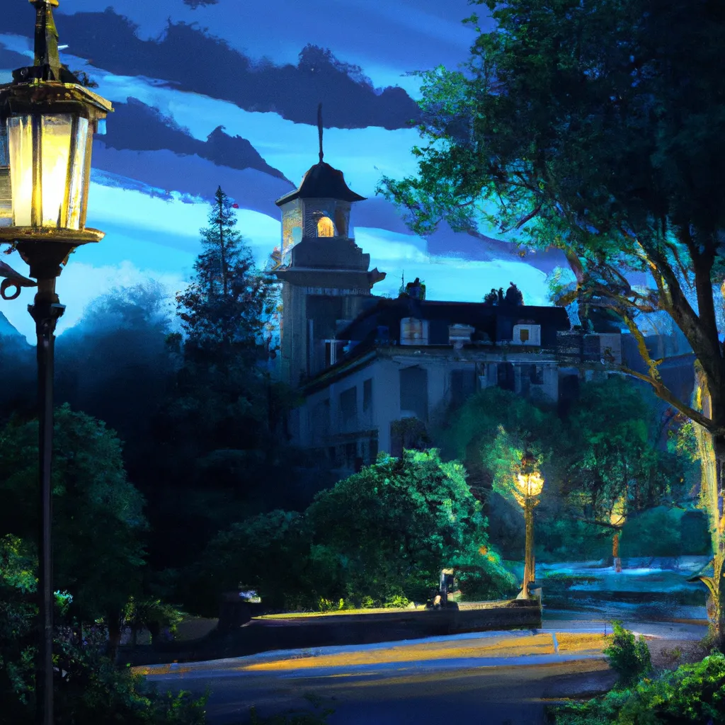 rich-mansion-in-the-woods-there-is-lampposts-around-openart