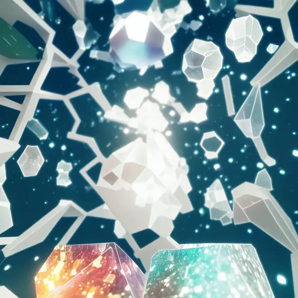 Prompt: Crystal cluster, isometric tower, universe inside tower, photorealistic, 8k, cinematic photography