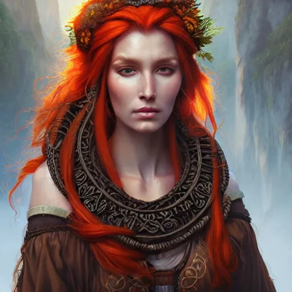 a-highly-detailed-portrait-of-a-druid-woman-in-trave-openart