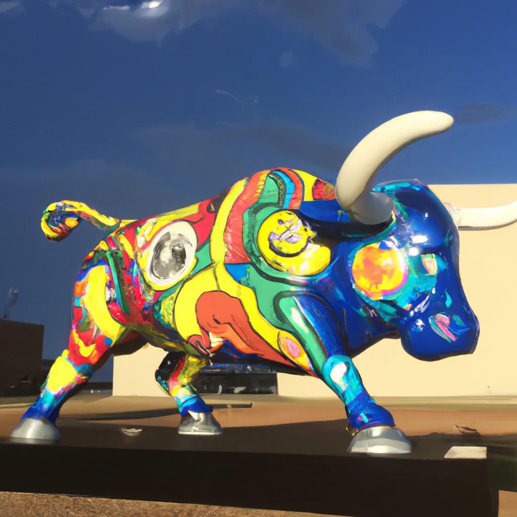 Prompt: Rodeo Bull Ride, Lubbock, by Takashi Murakami 