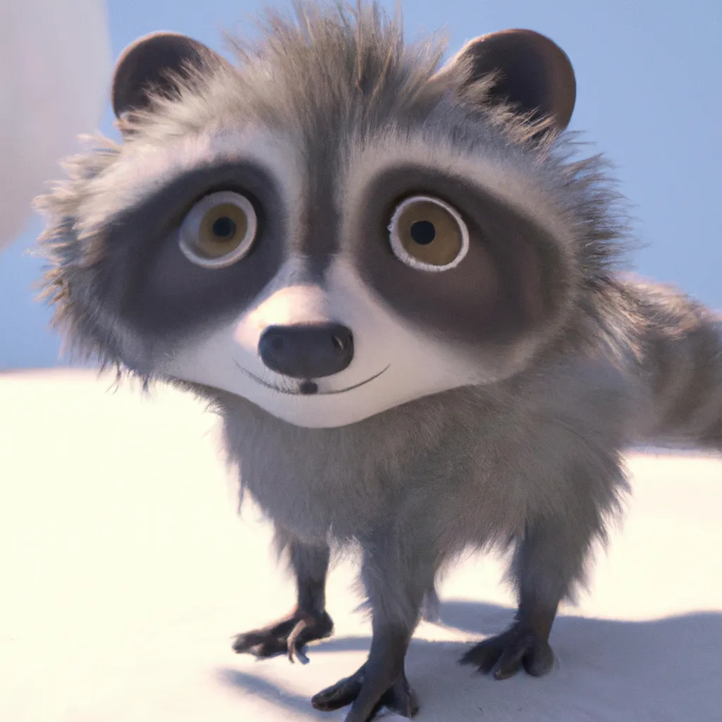 Prompt: cutest extra fluffy 3d Raccoon creature on earth with large eyes, Soft and poofy. Unreal engine. Cinema 4d. Cinematic. Pixar