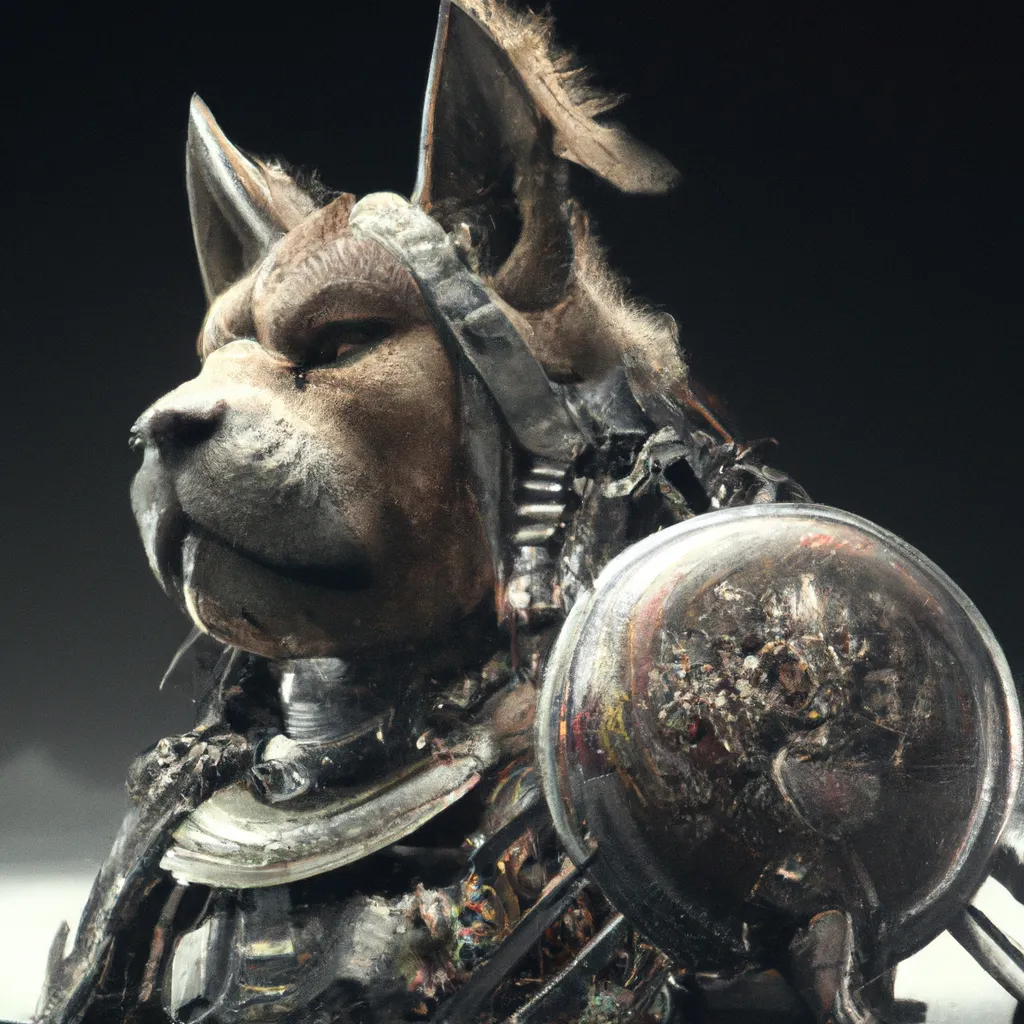 Prompt: samurai dog, photorealistic, perfect composition, beautiful detailed intricate insanely detailed octane render trending on artstation, 8 k artistic photography, photorealistic concept art, soft natural volumetric cinematic perfect light, chiaroscuro, award - winning photograph, masterpiece, oil on canvas, raphael, caravaggio, greg rutkowski, beeple, beksinski, giger, moody lighting, 8 k resolution, octane render, trending on artstation, by h. r. giger and greg rutkowski, haze, ultra-detailed, film photography, light leaks, Larry Bud Melman, trending on artstation, sharp focus, studio photo, intricate details, highly detailed, by greg rutkowski, Nikon D3100 | ISO 450 | focal length 50 mm (Sigma 50mm f1.5) | aperture f/4 | exposure time 1/250 Sec (DRI) 