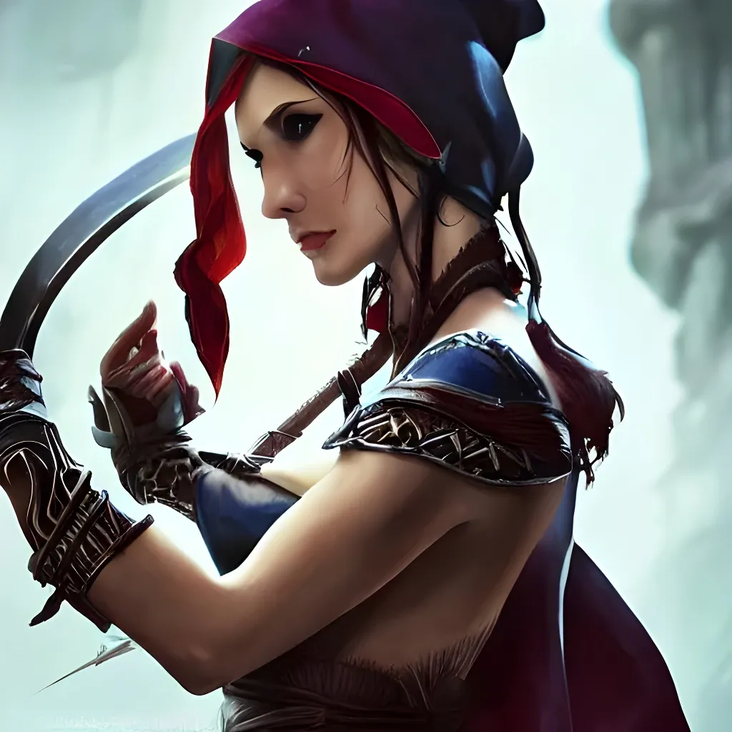 splash art of an absurdly beautiful assassin in the... OpenArt