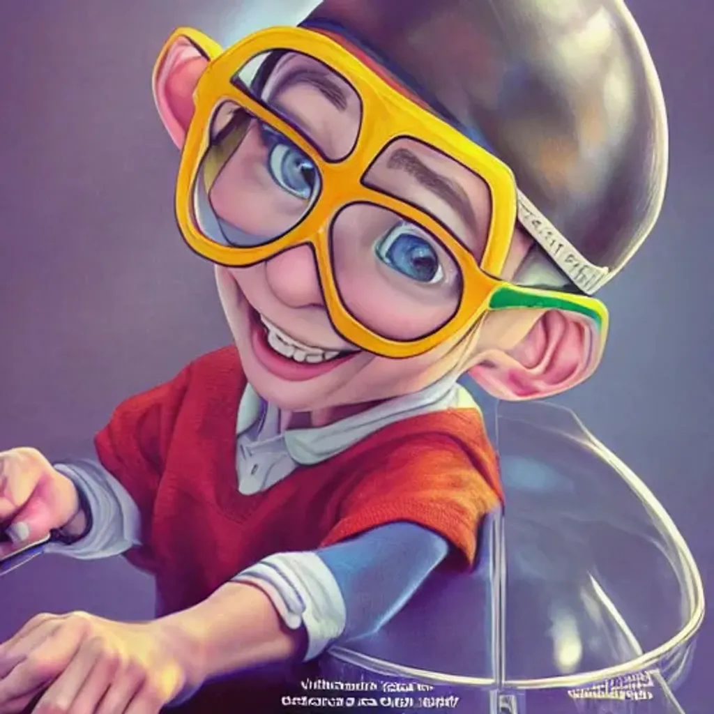 Prompt: A postcard that says “Happy Nerdy Artists Day” | concept art | fine details and expressions | Stuart Little  movie | ultra high resolution octane  | midjourney  | subject centered | photo realistic | ultraviolet  | upscale | by Artgerm Artstation Pixar Disney Hanako Yamamoto