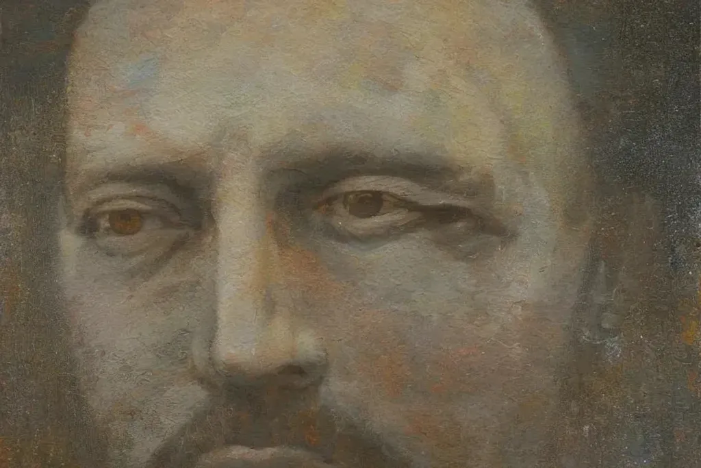 Prompt: https://cdn.openart.ai/uploads/upscaled/abstract-art-muted-colors_w_GMWanq_upscaled.jpg, Portrait of a Man, Highly Detailed, centered, intricate facial detail,