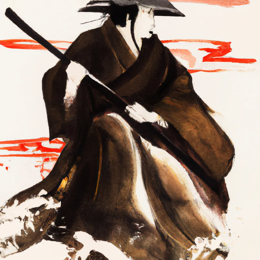 Prompt: Samarai, by Seison Maeda