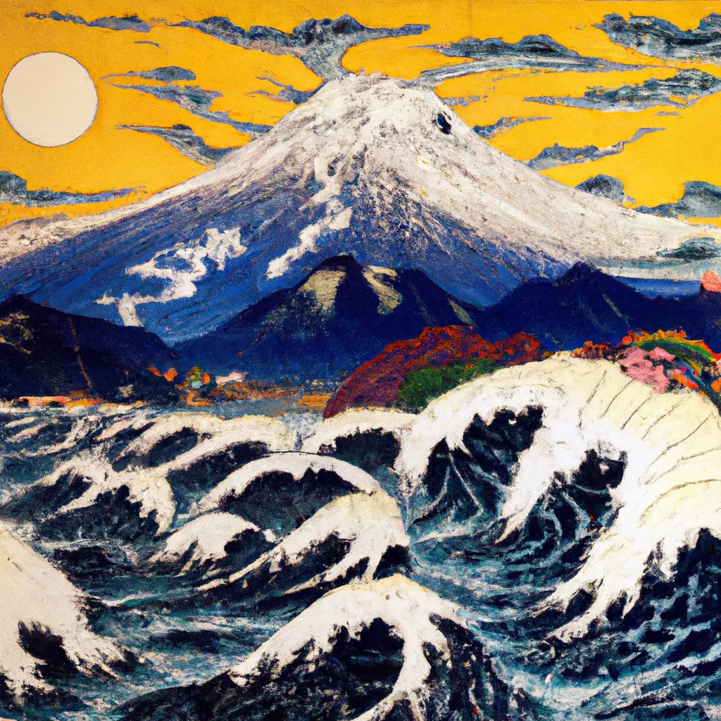 Prompt: a beutiful painting by Katsushika Hokusai