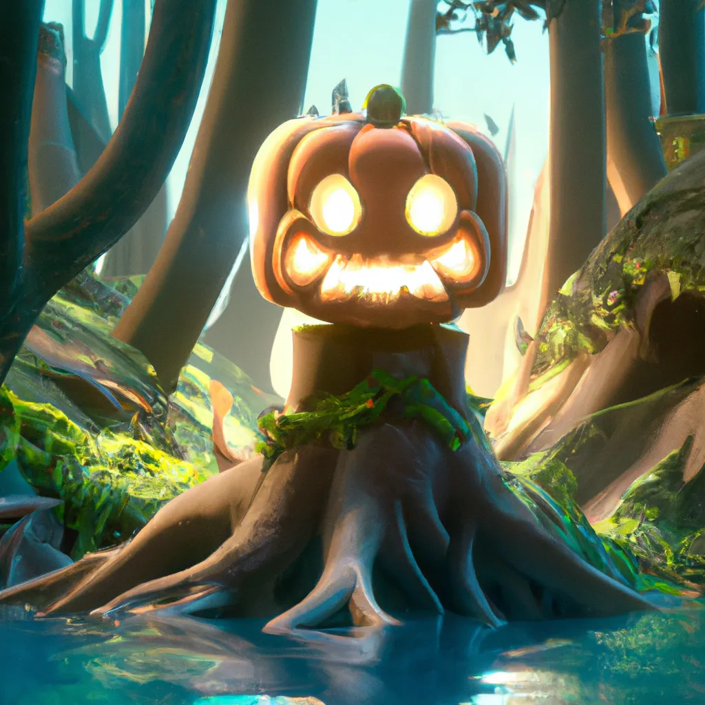 🙂 pumpkin fear root deadtree swamp Character Concep... | OpenArt