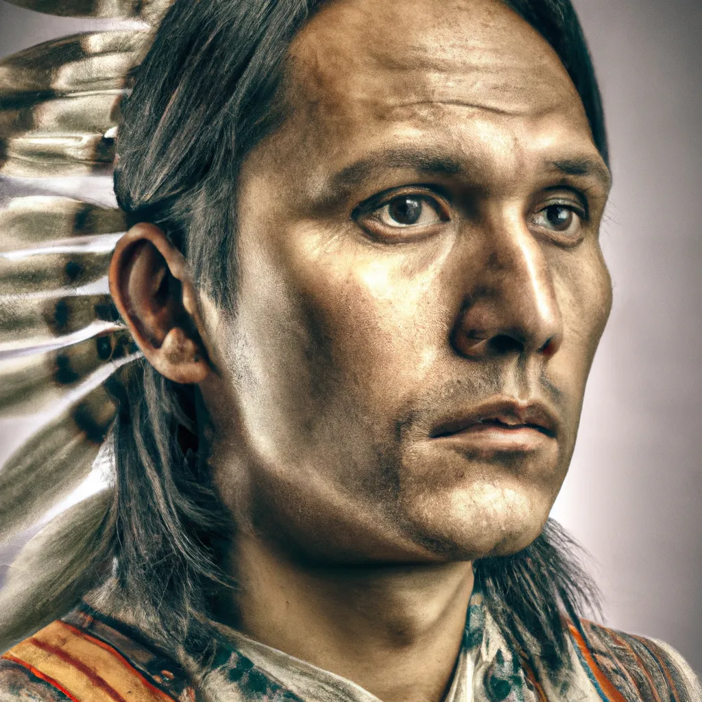 portrait of a american indian, hdr, realistic | OpenArt