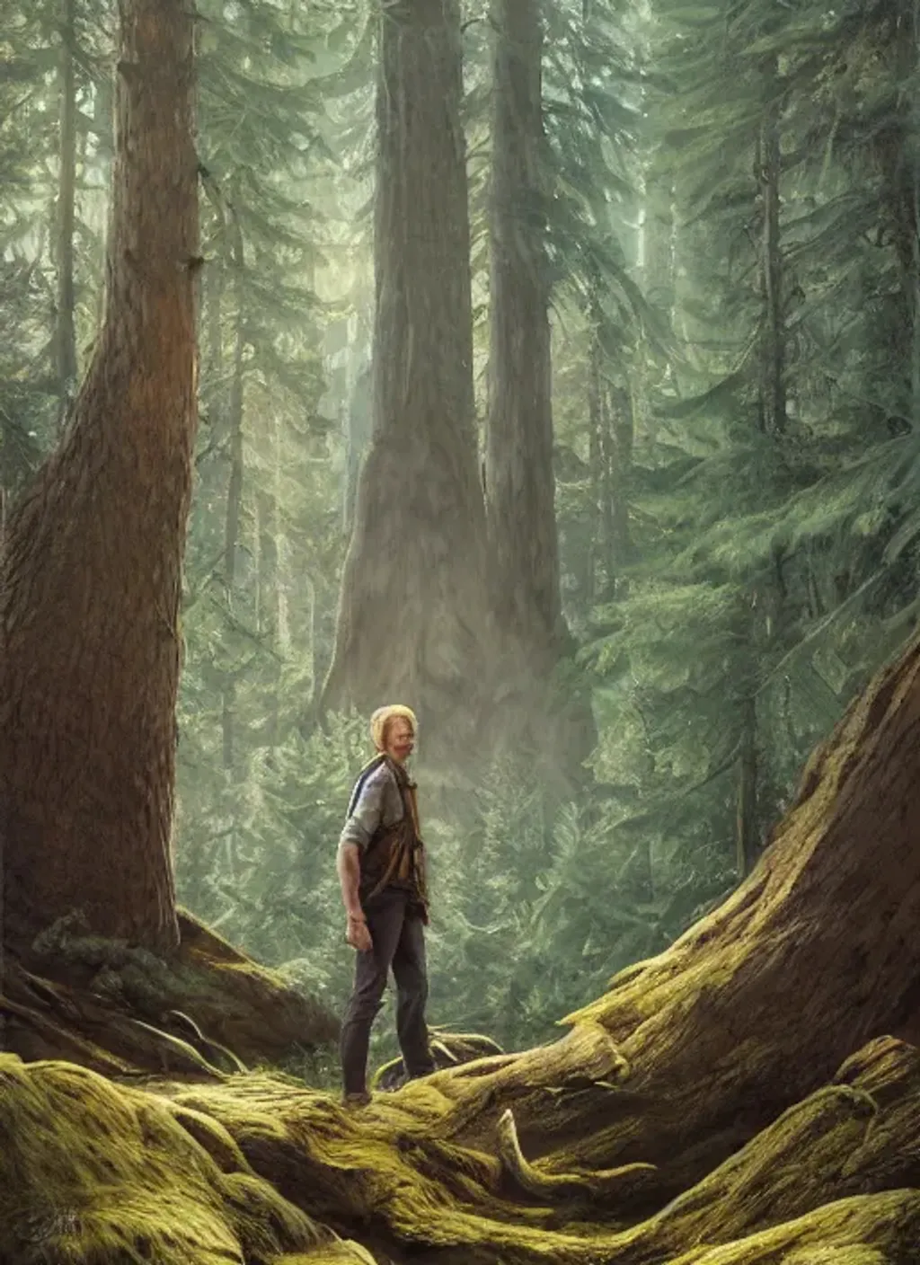 Prompt: Portrait of {Bob Odenkirk as Link} with {blond} hair and with handsome face, {forest}, perfect composition, hyperrealistic, super detailed, 8k, high quality, trending art, trending on artstation, sharp focus, studio photo, intricate details, highly detailed, by greg rutkowski