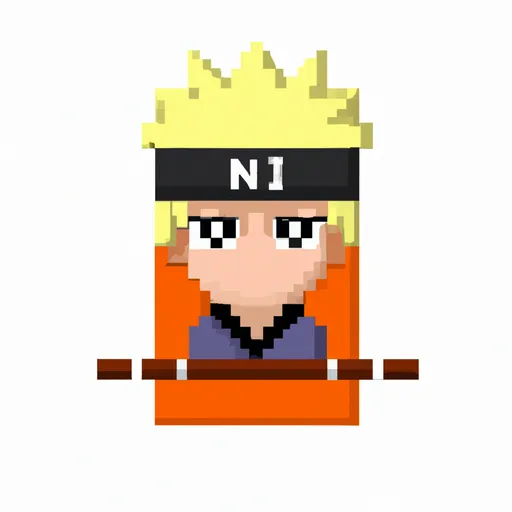 Prompt: Naruto pixel art