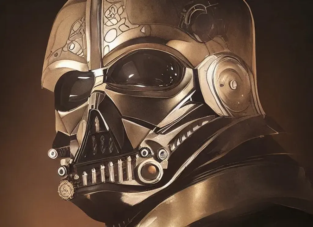 Prompt: Steampunk Darth Vader, intricate Three-point lighting portrait, by Ching Yeh and Greg Rutkowski, detailed cyberpunk in the style of GitS 1995