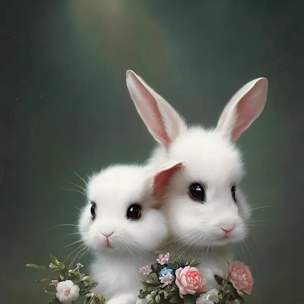 Prompt: cute bunny, advanced digital chibi art, tom bagshaw weta studio, 