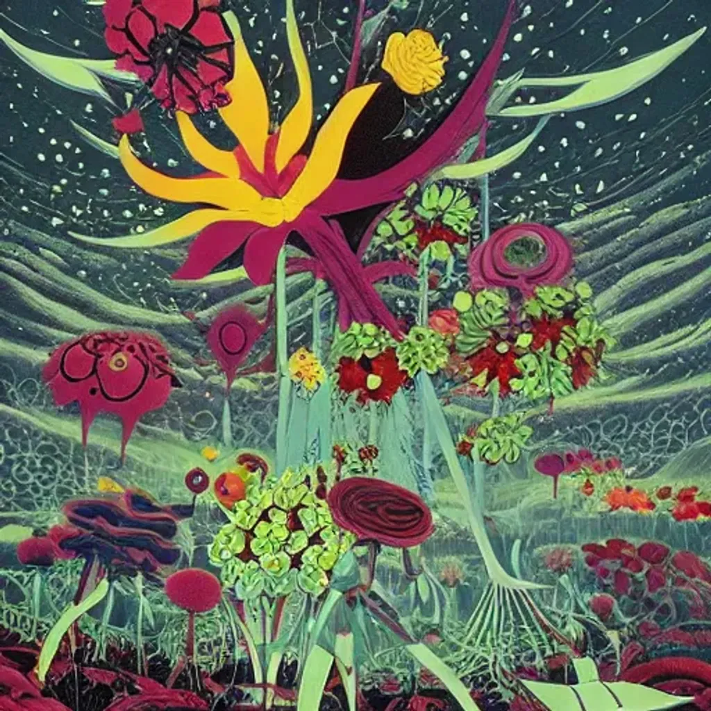 Flower of anger, Flower of sleeplessness, impressiv... OpenArt