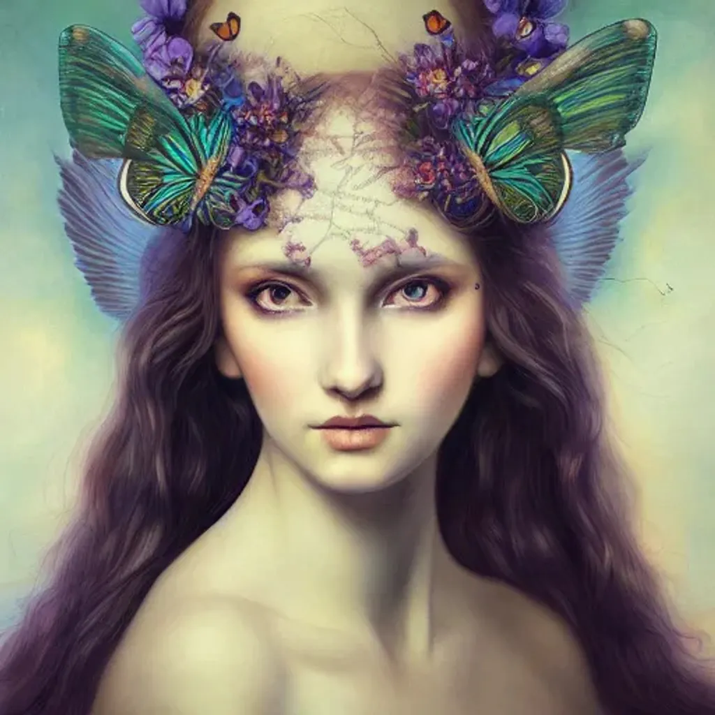 Butterfly-Goddess, Angel-Influence, beautiful hyperr... | OpenArt