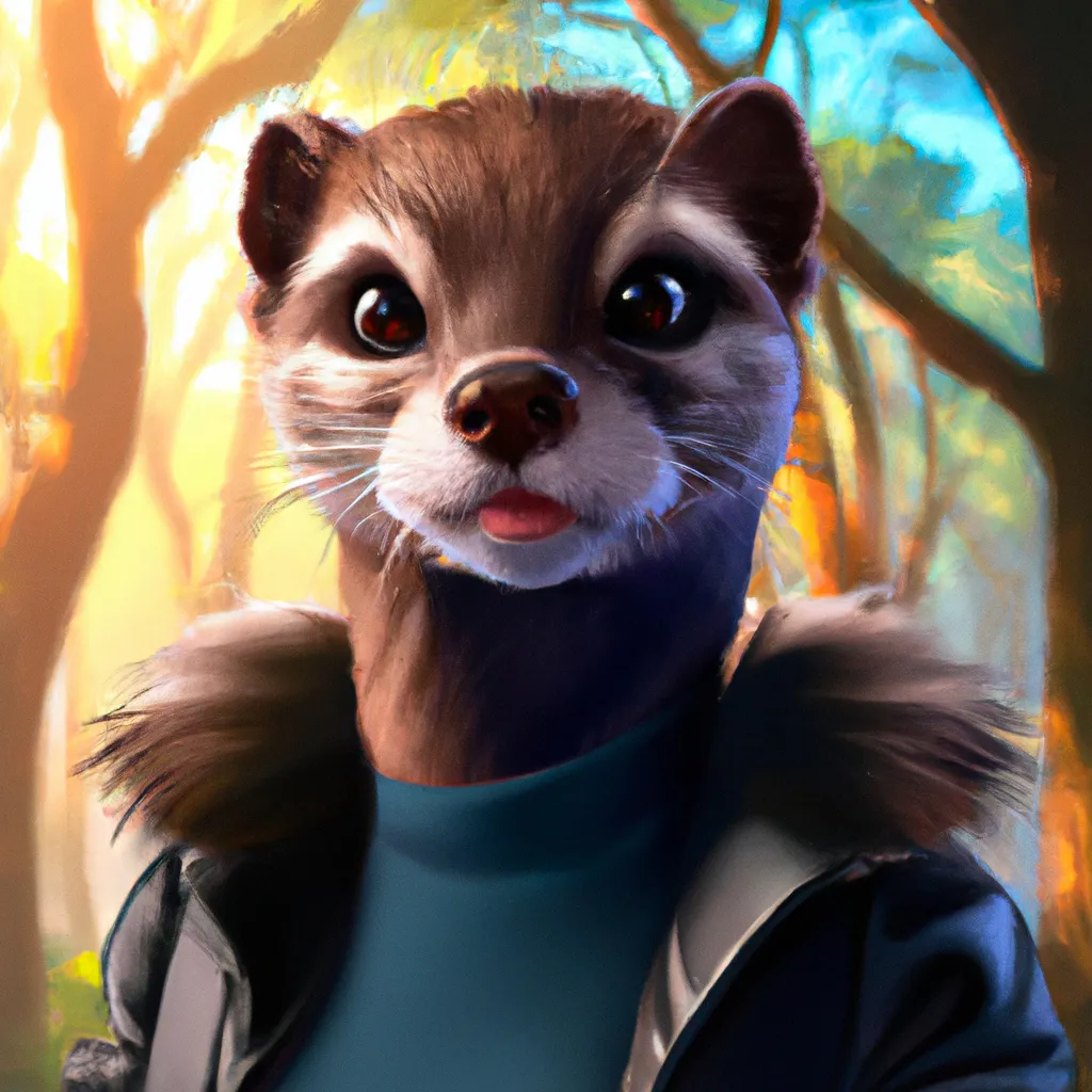 Prompt: female dressed as furries, otter fursona bust portrait, trending on artstation, ilse gort, caraid, Vekke, blackteagan, green forest maple tree background, character design, anthropomorphic, dramatic lighting, 8k, portrait, realistic, fine details, photorealism, cinematic, intricate details, cinematic lighting, photo realistic 8k