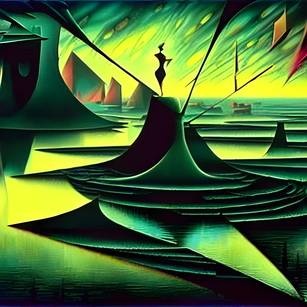 Prompt: Swanlake!

Impressive cubism Oil painting matte painting in the style of Dave McKean, Juan Gris, zdzisław beksiński, Tim Burton, Greg Rutkowski, Sho Murase, Dan Mumford. 

Inspired by outer space. 

Futuristic, epic, legendary,  cosmic, glowing, neon, cyberpunk, glitter, flashing, storms, milkyway, supernova, astronaut, space, galaxy, interstellar, universe, space, alien,  UFO, black hole, planets, holographic, astral, cinematic stunning intricate, mathematical, detailed, dramatic, atmospheric maximalist.