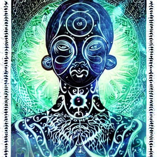 White spiritual guide robe intelligent OpenArt