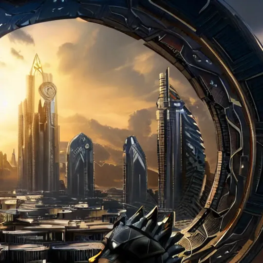 Prompt: Wakanda, cityscape, architecture, Arcane design, detailed, smooth