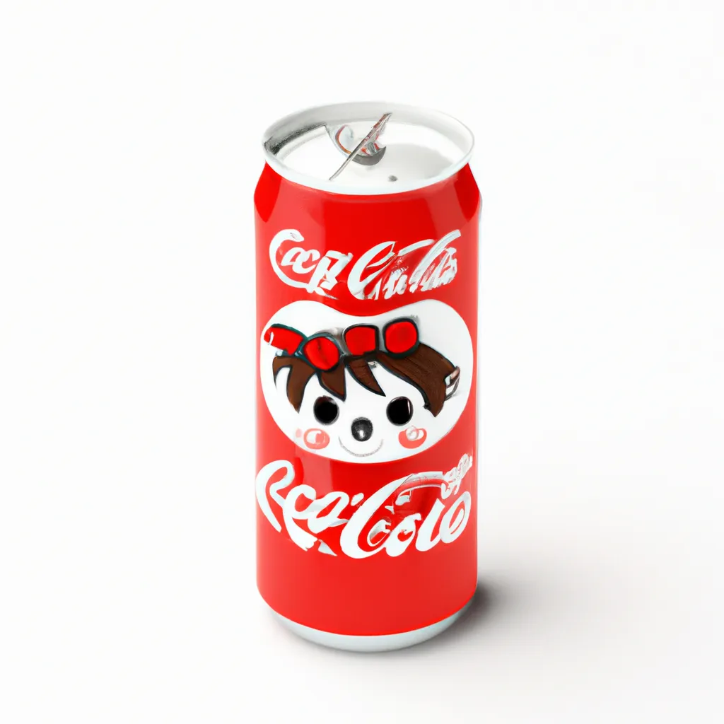 Prompt: 3D Render of Coco-Cola by sanrio