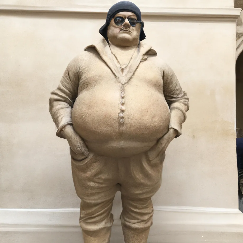 Prompt: Life sized statue of Danny Devito at The Louvre