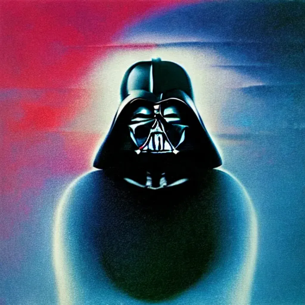 Monet style painting depicting Darth Vader, Halo, in... | OpenArt