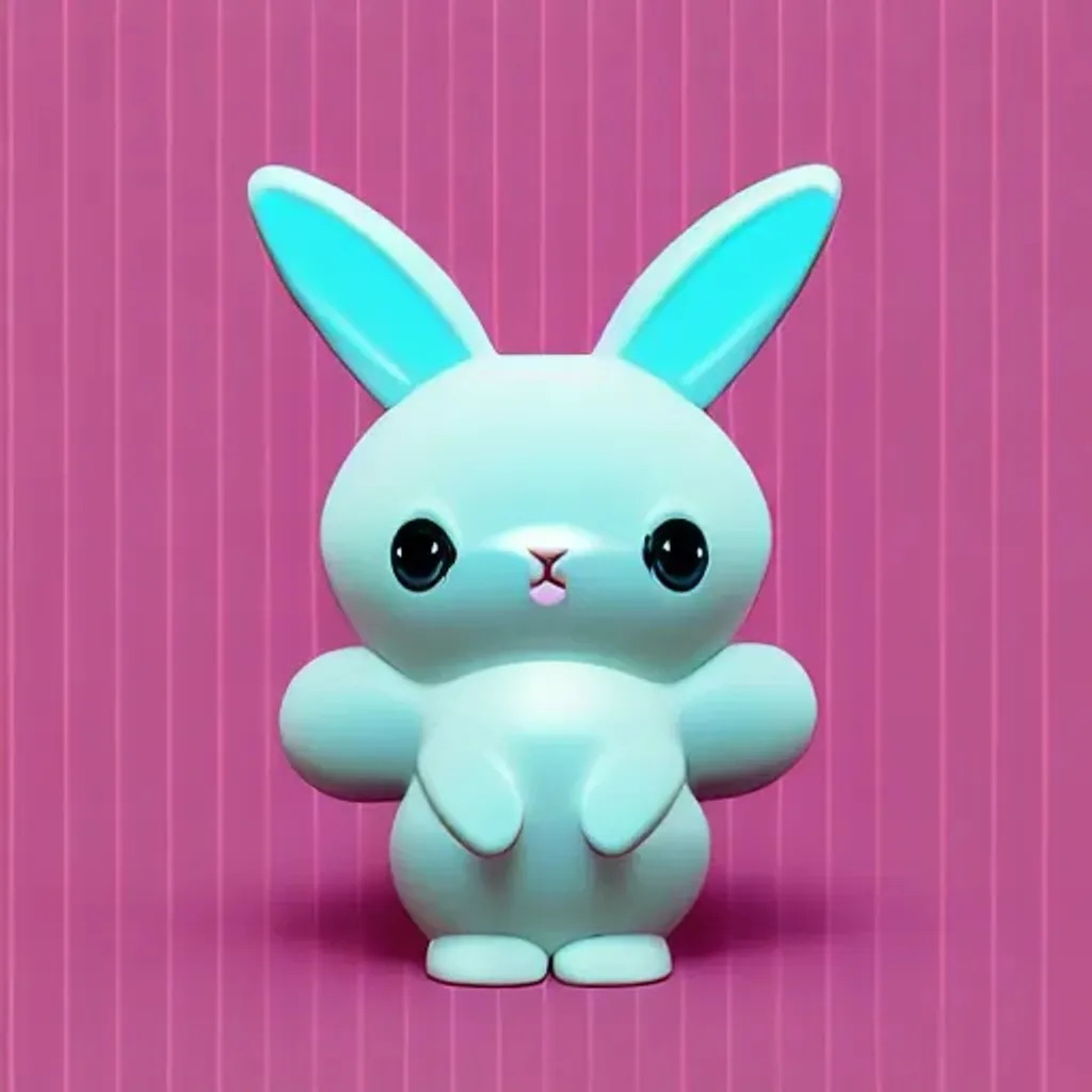 Prompt: cute kawaii bunny, Beeple