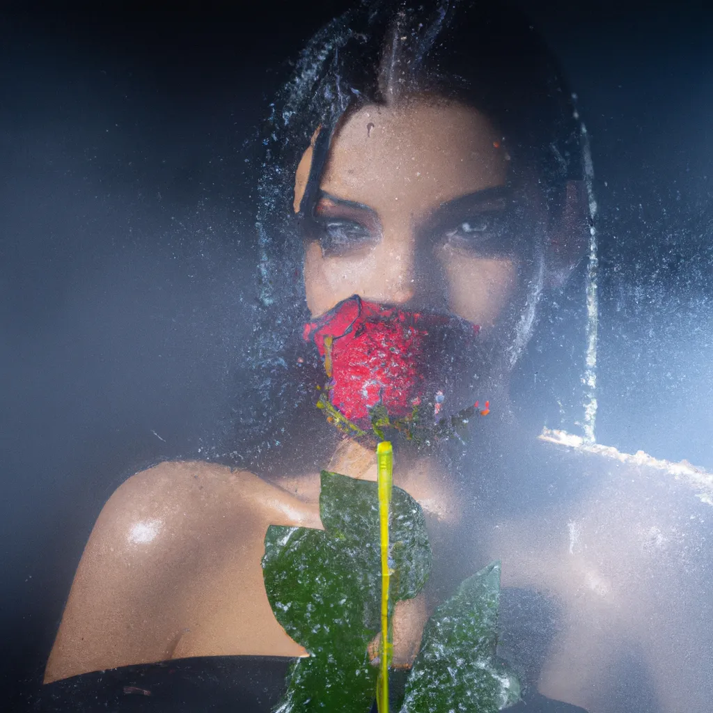 Creative Photo Poses with a Rose in Hand