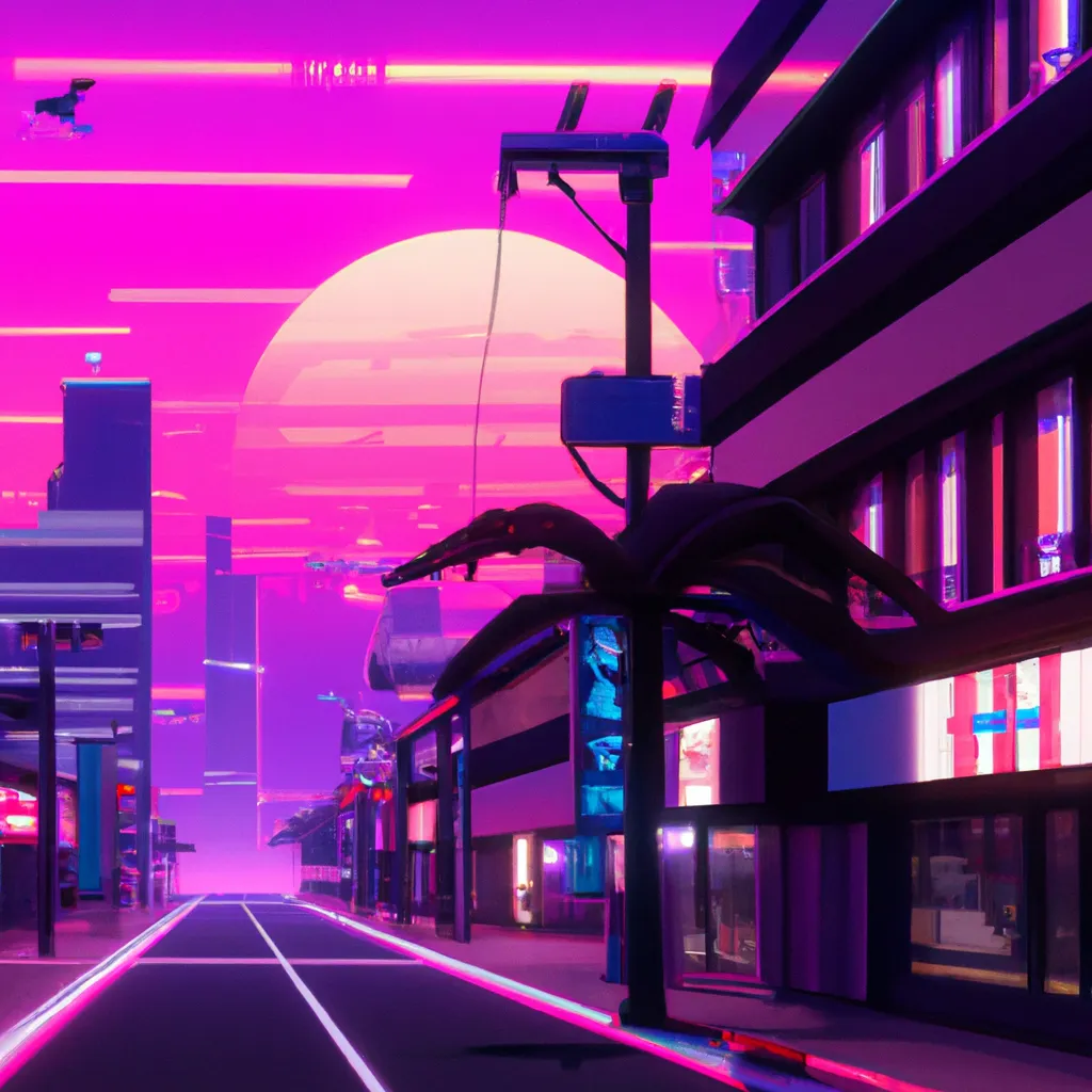 Prompt: Japanese futuristic city, outrun, retrowave, synthwave, vaporwave, digital art