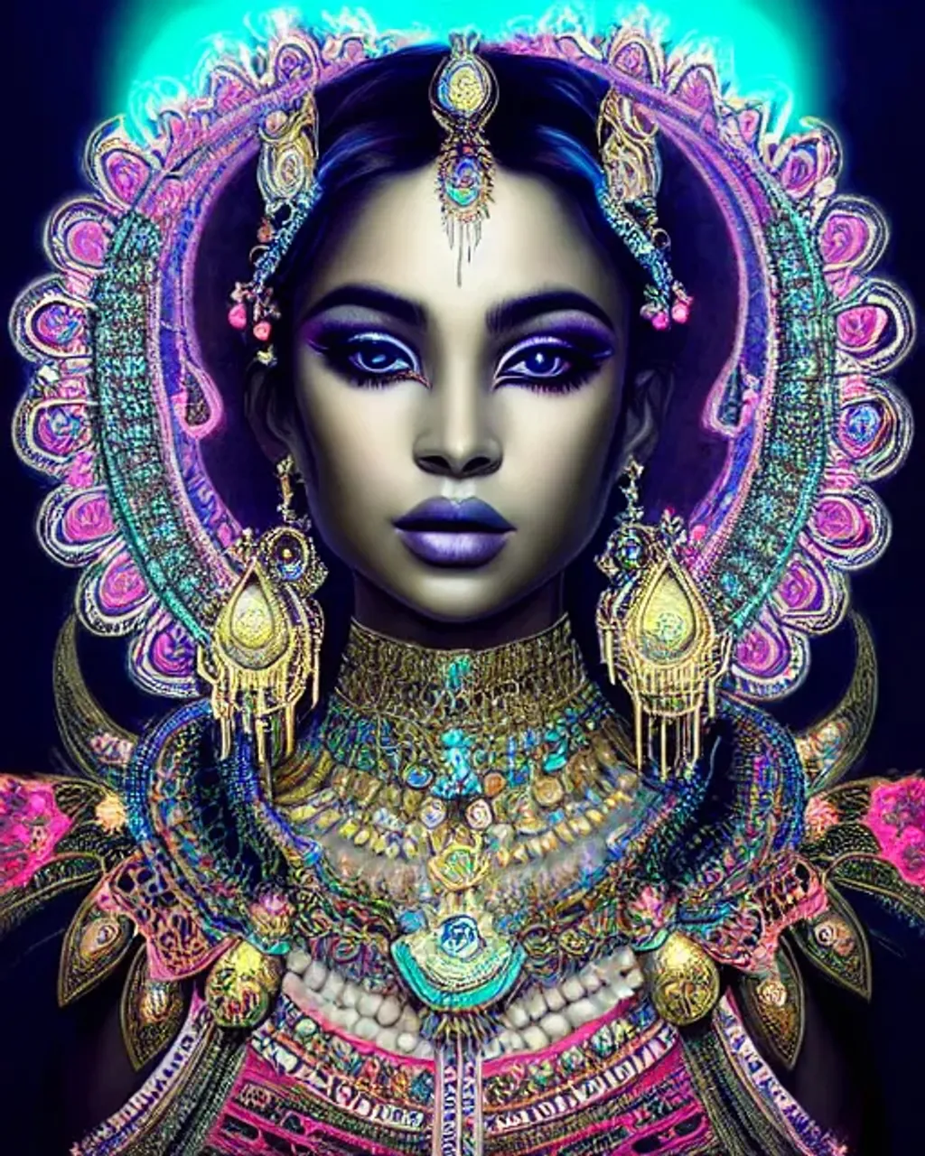 very detailed super empath portrait, flute playing ,... OpenArt