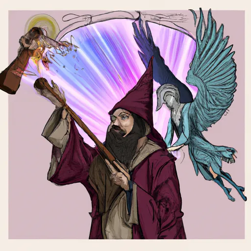 Prompt: realistic occult wizard hitting a bong summoning angel 