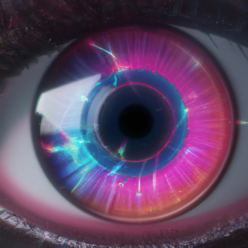 Prompt: closeup of beautiful hyper-realistic detailed eye with a supernova inside, shimmering, brightly light, dramatic, vivid, blue, blue and turquoise highlights, turquoise, purple, pink, looking into its own reflection, high resolution, sharp-focus, stunning, unreal, mind-blowing, extremely detailed, beautiful, 8k, 4k, 55mm lens, professional photography, photo realistic